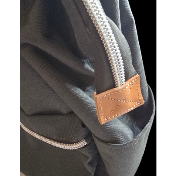 Himawari Gray Backpack Purse Wide Opening Canvas Travel Laptop BackpackStyle - Picture 13 of 16